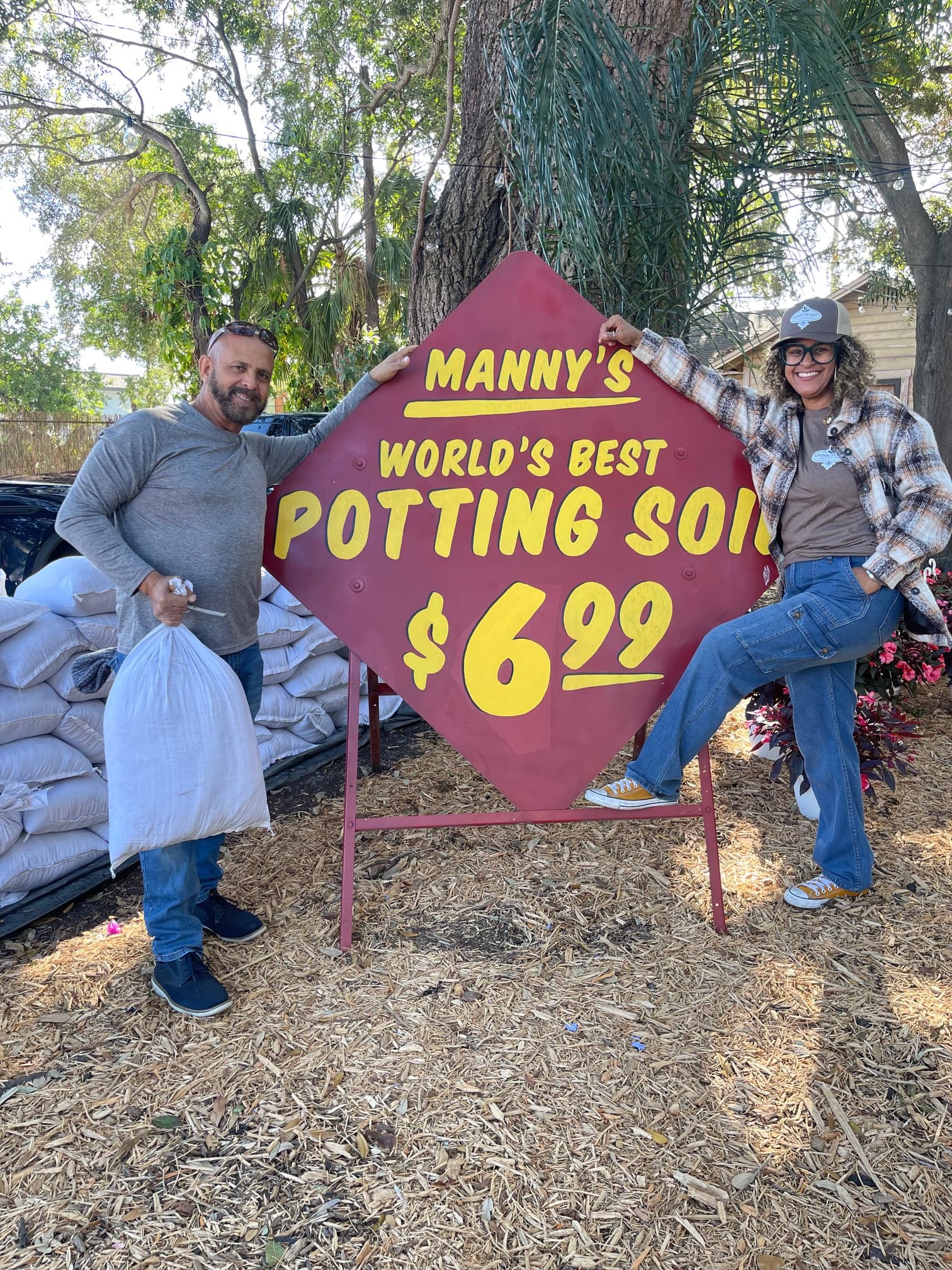 A unique perspective of the garden shop